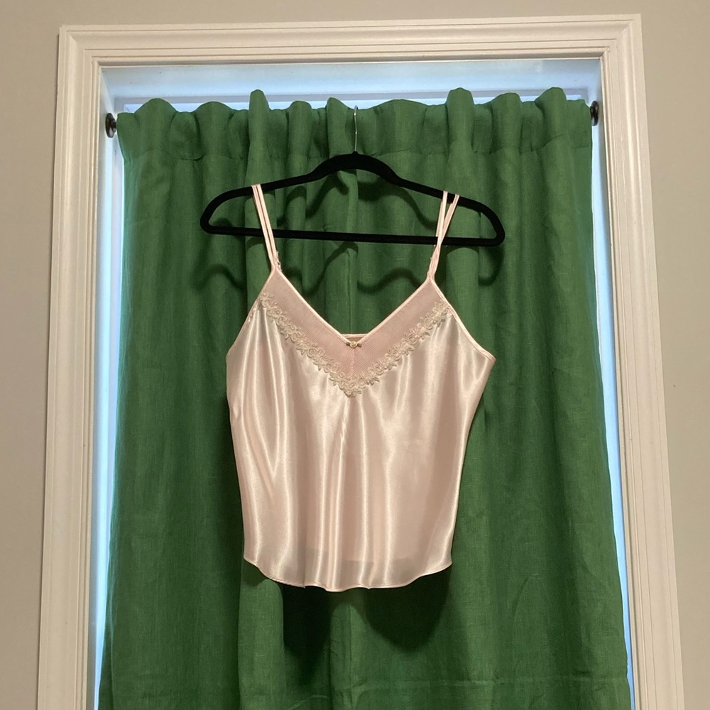 Baby Pink Satin Camisole
